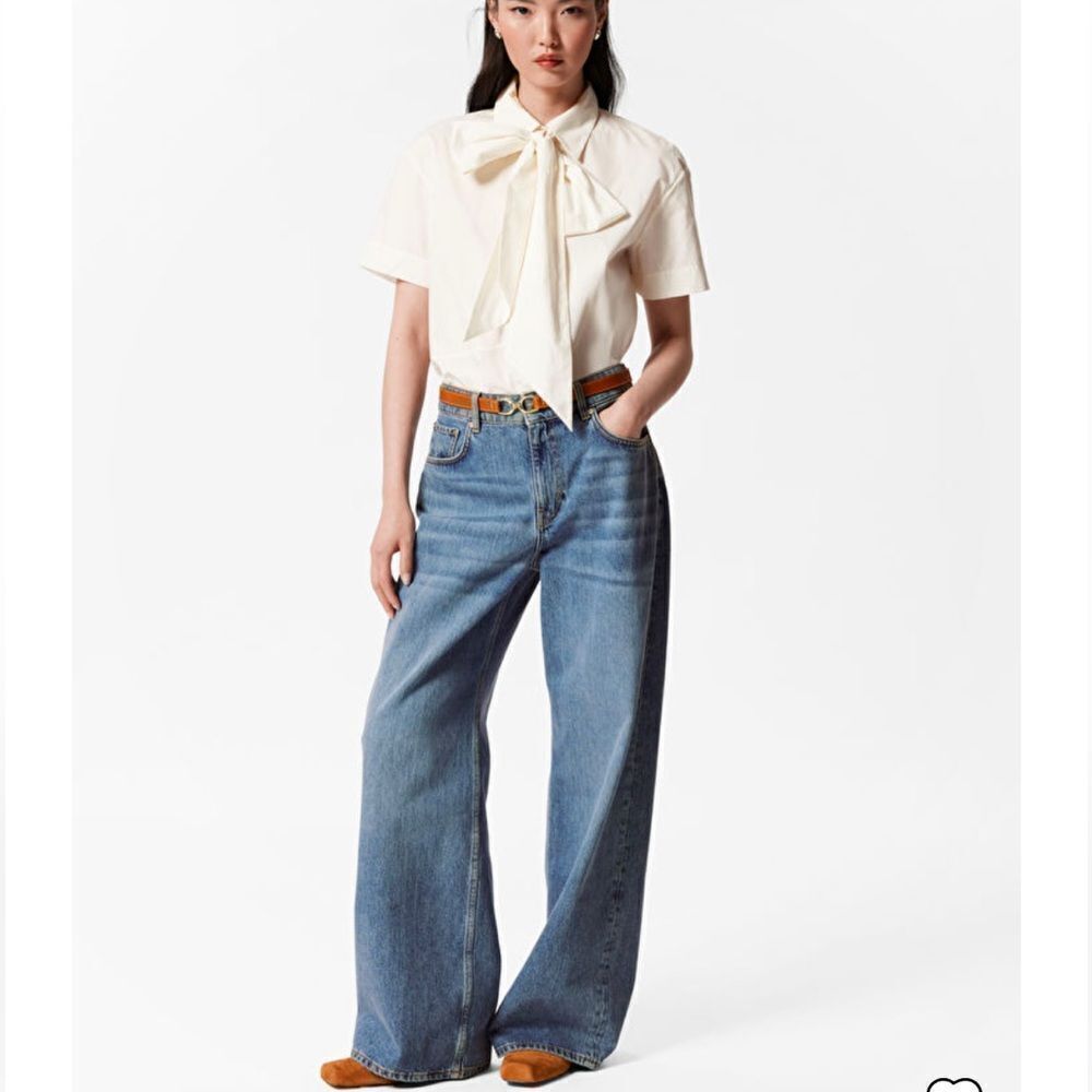 NWT & Other Stories Wide Leg, Low Waist, Non Stretch Jean Size 32